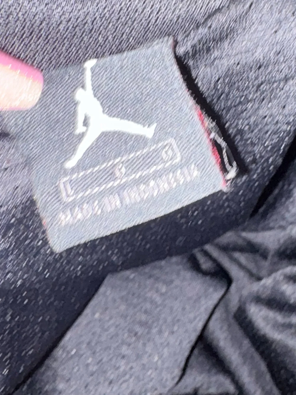 Jordan Jump Man Full Zip Jacket Black red